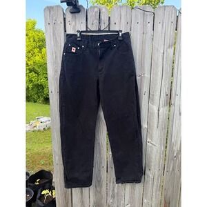Rockies Womens Black Relaxed Fit High Waisted Denim Jeans Size 15-R R074054002